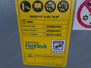 Compresor aer CECCATO cu surub pe postament - imagine 2