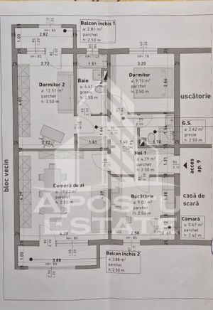 Apartament cu 3 camere, 2 bai, centrala proprie, zona Calea Lipovei - imagine 10