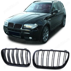 Grile Duble negru lucios Bmw X3 E83 Fl (2007 -2010)