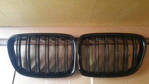 Grile negre lucios Bmw X1 E84 (2009-15) - imagine 3