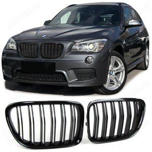 Grile negre lucios Bmw X1 E84 (2009-15)