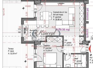 Apartament cu terasa spectaculoasa in Ansamblul Soporului 1