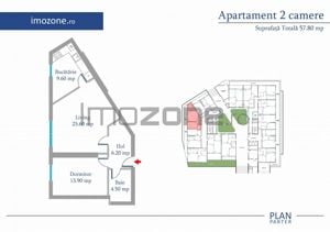 Apartament 2 Camere | 62 mp | Bloc Nou | Metrou Pacii / Preciziei | Militari - imagine 4