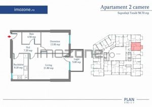 Apartament 2 Camere | 62 mp | Bloc Nou | Metrou Pacii / Preciziei | Militari - imagine 12