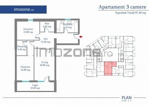 Apartament 2 Camere | 62 mp | Bloc Nou | Metrou Pacii / Preciziei | Militari - imagine 13