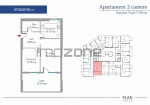 Apartament 2 Camere | 62 mp | Bloc Nou | Metrou Pacii / Preciziei | Militari - imagine 2