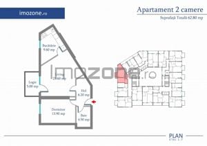 Apartament 2 Camere | 62 mp | Bloc Nou | Metrou Pacii / Preciziei | Militari - imagine 18