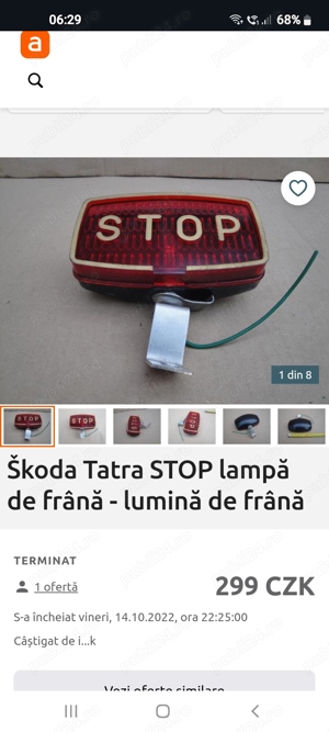lampa stop SKODA Tatra - imagine 3