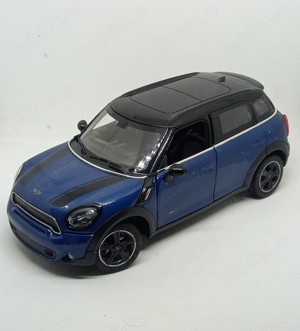 Masinuta diecast Rastar - Mini Cooper, albastru, 1:24 - imagine 2