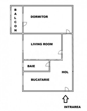 Apartament decomandat 2 camere balcon pod langa scoala Terezian - imagine 3