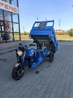 Triciclu Electric cu Remorcă pentru Transport Tricicluri fara permis cu Motor 3900W - imagine 2