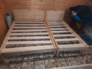 Pat din lemn masiv_dimensiuni diferite