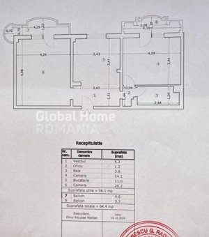 Apartament 2camere Unirii-Zepter -Planul  doi | Centrala Proprie - imagine 6