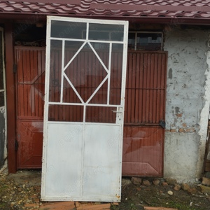 Poartă metalică albă  - imagine 2