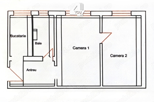 Apartament 2 camere, mobilat și utilat, luminos, Vlaicu - imagine 5