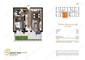 Apartament 2 camere LUX, parcare, gradina - Iancu Nicolae Lidl- Pipera - imagine 15