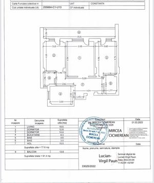 Apartament 3 camere, Decomandat, Tomis Plus - imagine 8