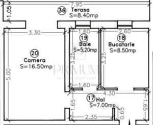 GIROC - 1 Camera - Decomandat - Etajul 1 - Bloc nou