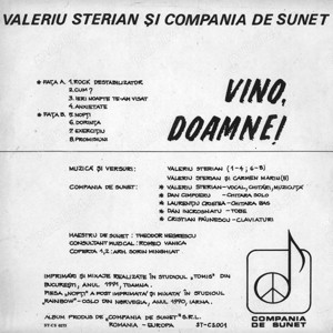 Valeriu Sterian si Compania de Sunet   Vino, Doamne! ST-CS 0273 DISC VINIL NOU  - imagine 2