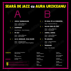 Aura Urziceanu   Seară De Jazz Cu Aura Electrecord   EDE002 2024 Disc Vinyl NOU Sigilat - imagine 2