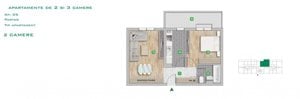 Apartament 2 cam complex rezidential boutique Metrou Pacii - imagine 3