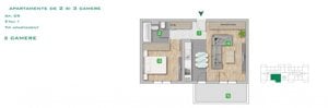 Apartament 2 cam complex rezidential boutique Metrou Pacii - imagine 4