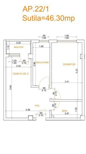 Apartament cu 2 camere decomandat, 46 mp, zona Bucium - imagine 9