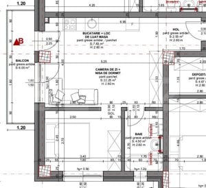 Apartament 2 camere, 37 mp, etaj intermediar, CF, garaj, Beta Residence - imagine 4