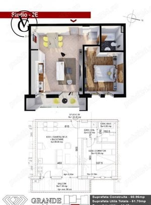 Apartament 2 camere | Mamaia Sat - imagine 8