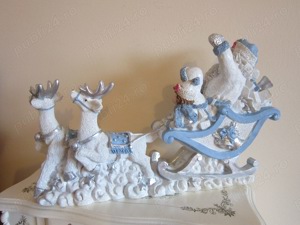 cadou rar Sania lui Mos Craciun  decoratiune Germania  impecabila - imagine 3