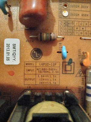 Sursă alimentare TV LG 42LS3400-ZC model EAX64604501(1,7) - imagine 3