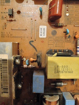 Sursă alimentare TV LG 42LS3400-ZC model EAX64604501(1,7) - imagine 2