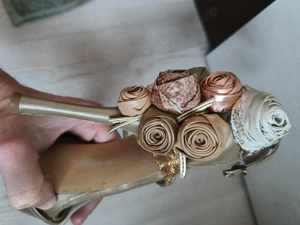 Pantofi cu toc Sandale Mihai Albu Women's Nude Floral Heel Size 39 - imagine 2