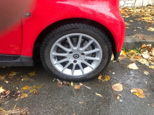 Smart fortwo- suport biciclete, Polita portbagaj,Roti complete aliaj/oțel echipate cu anvelope iarna - imagine 3