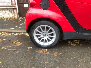 Smart fortwo- suport biciclete, Polita portbagaj,Roti complete aliaj/oțel echipate cu anvelope iarna - imagine 6