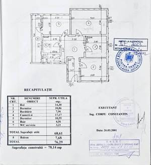 Apartament 3 camere,mobilat si utilat,2 locuri de parcare, zona Scoala nr.2 - imagine 12