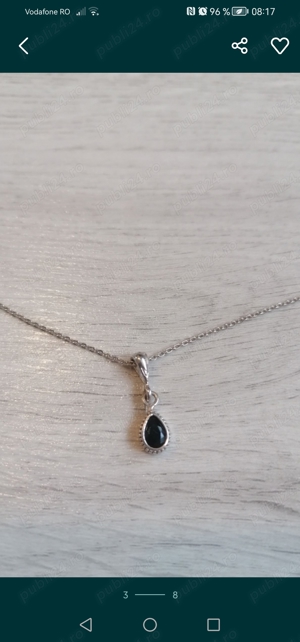 Colier din argint placat cu aur, cu rubin Malagasy 0.05 kt