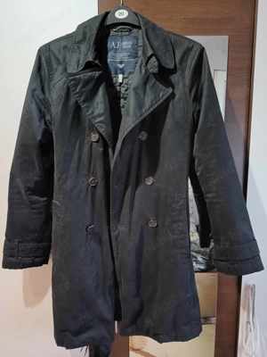 Pardesiu Armani Jeans Men'S Trench Coat Size SX but fits S and M