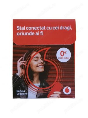 Cartela SIM Prepay Vodafone sau Telekom cu numar de telefon nou 10 lei cartela Vodafone sau Telekom
