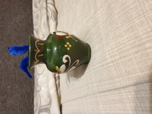 Vaza transparenta si vaza pictata  - imagine 3