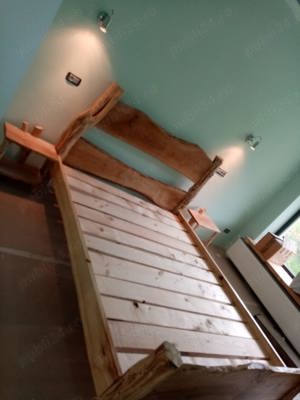 Paturi rustice din lemn - imagine 2