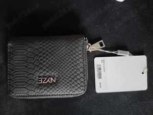 Portofel NYZE Coin Case, Round Zipper, Genuine Leather, Coin Purse, Wallet, Small, Unisex