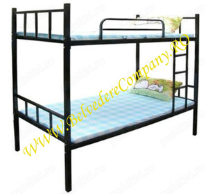 Paturi Metalice etajate in stoc ideale pentru muncitori!