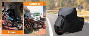 Prelata husa moto bicicleta scuter motocicleta XXXL 280cmx155cm x80cm elastic snur de strangere si - imagine 5