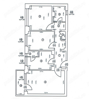 Vand apartament 3 camere Pantelimon 64,6mp