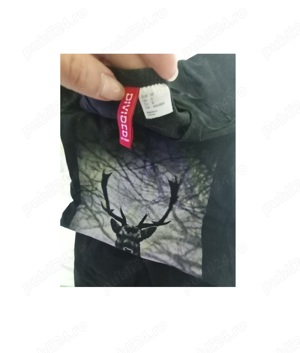 Tunica Rochie scurta neagra imprimeu Divided H&M UK, M - imagine 5