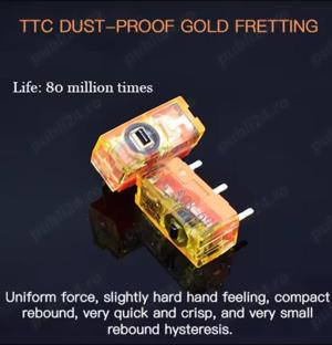 Micro Switch Mouse Click Buton OMRON KAILH GM 2 4 8 Silent TTC GOLD80M - imagine 3
