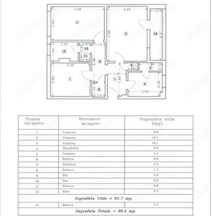 Apartament 3 camere de vanzare Titan - imagine 6