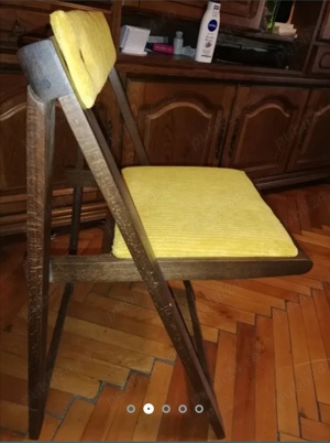 Sase scaune pliante tapitate noi - imagine 5