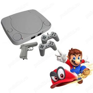 Consola de jocuri video OneTech Retro, Super Mario Bros Game, Model Nou, 2x Joystick, Pistol,nouă  - imagine 4